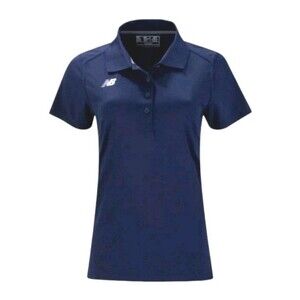 New Balance Women's Performance Tech Polo Shirt Blue L Large New With Tags